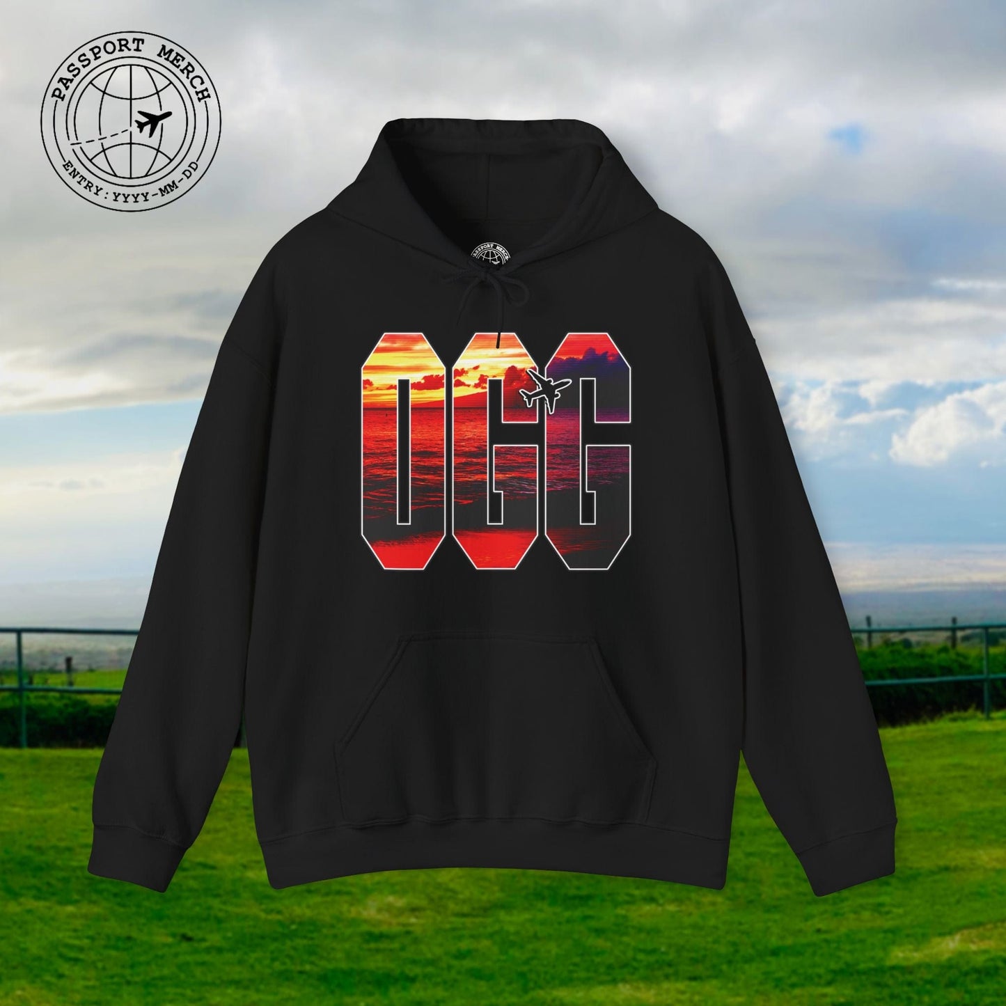 Airport Window Kahului Maui Hawaii OGG Hoodie