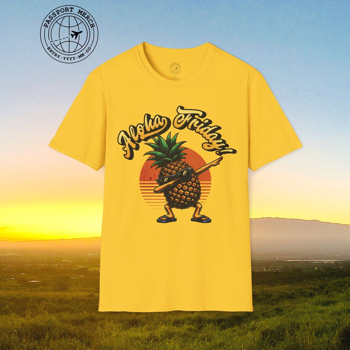 Aloha Friday Dabbing Pineapple Hawaii T-Shirt