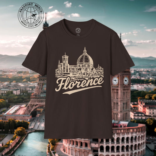 Monochrome Dreams of Florence, Italy T-Shirt