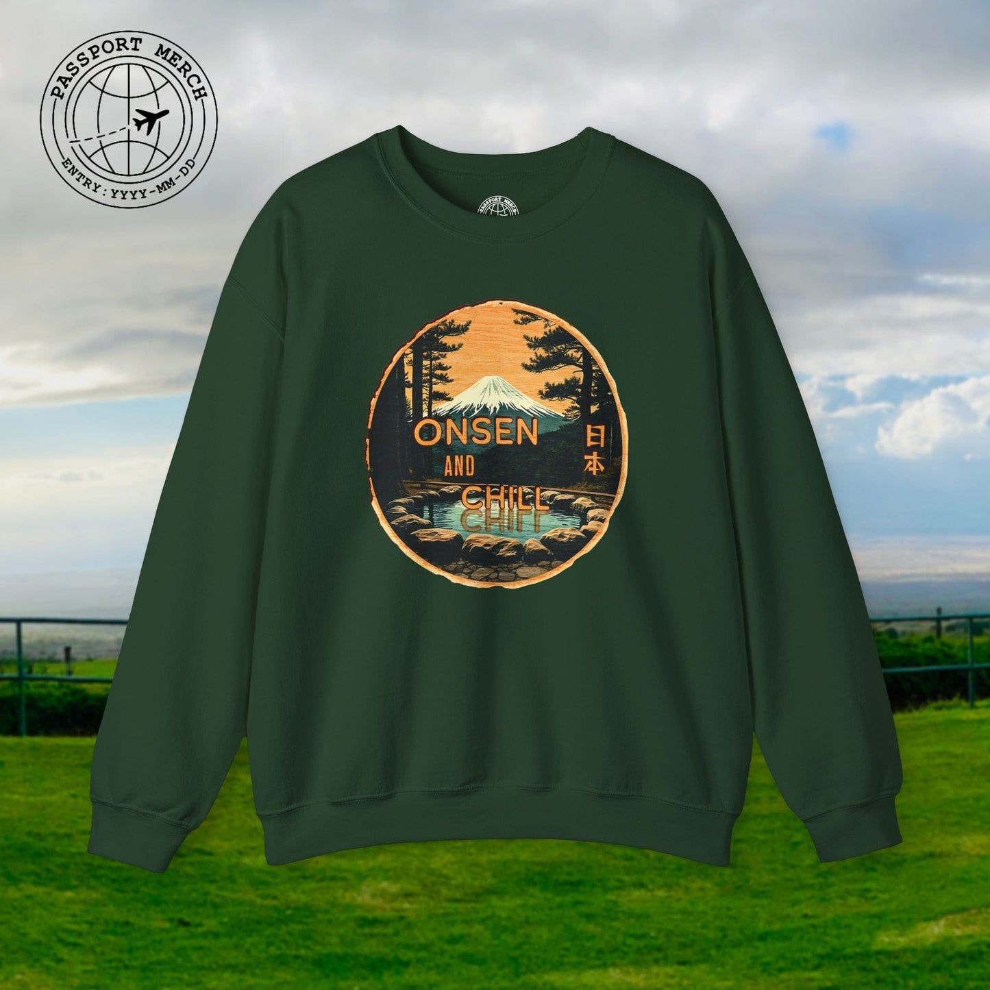 Onsen and Chill, Japan Crewneck