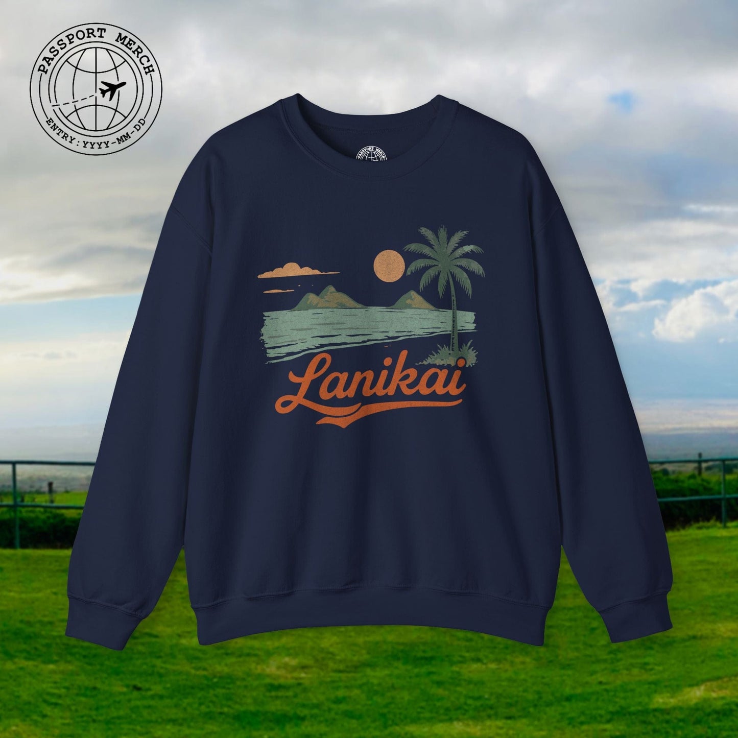 Vintage Lanikai, Oahu, Hawaii Crewneck
