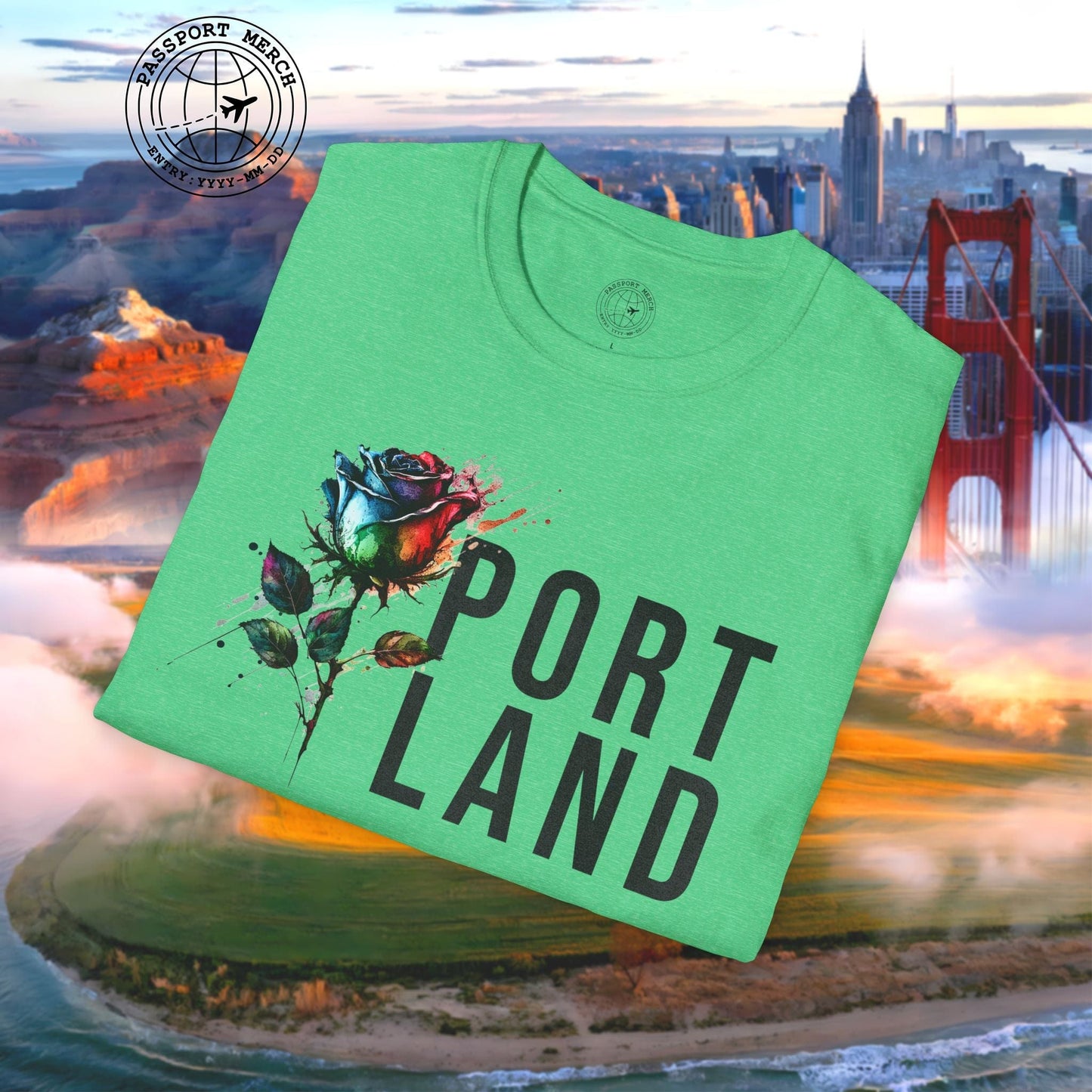 Portland Rose, Oregon T-Shirt