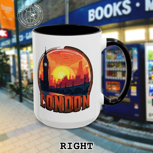 Vintage Big Ben Sunset, London, England 15oz Mug