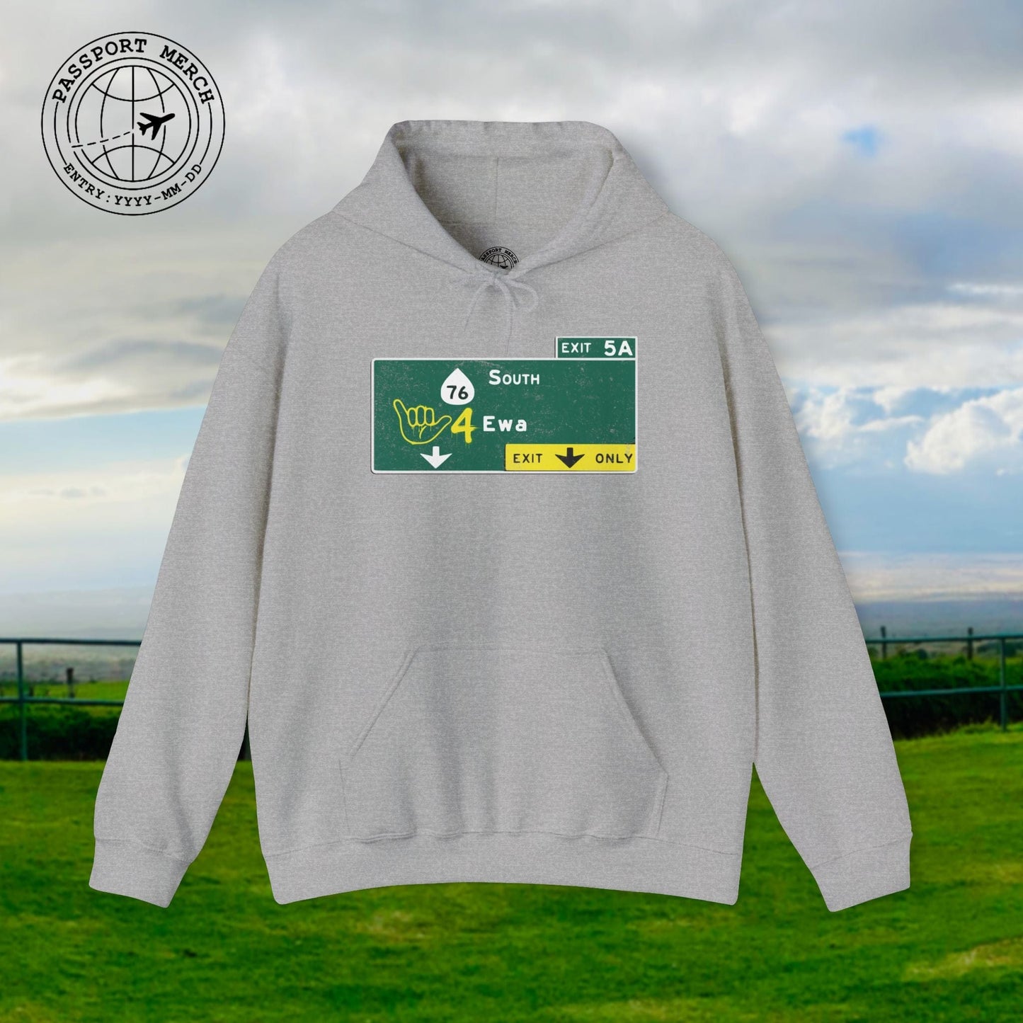 Signs of Wanderlust, Shaka 4 Ewa, Hawaii Hoodie