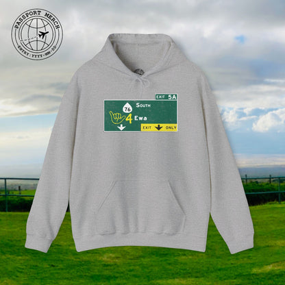Signs of Wanderlust, Shaka 4 Ewa, Hawaii Hoodie