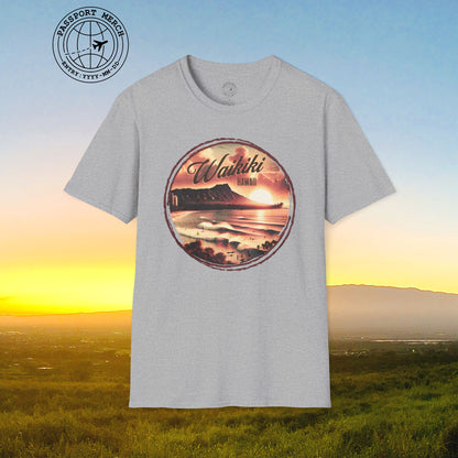 Vintage Nostalgia, Waikiki, Hawaii T-Shirt