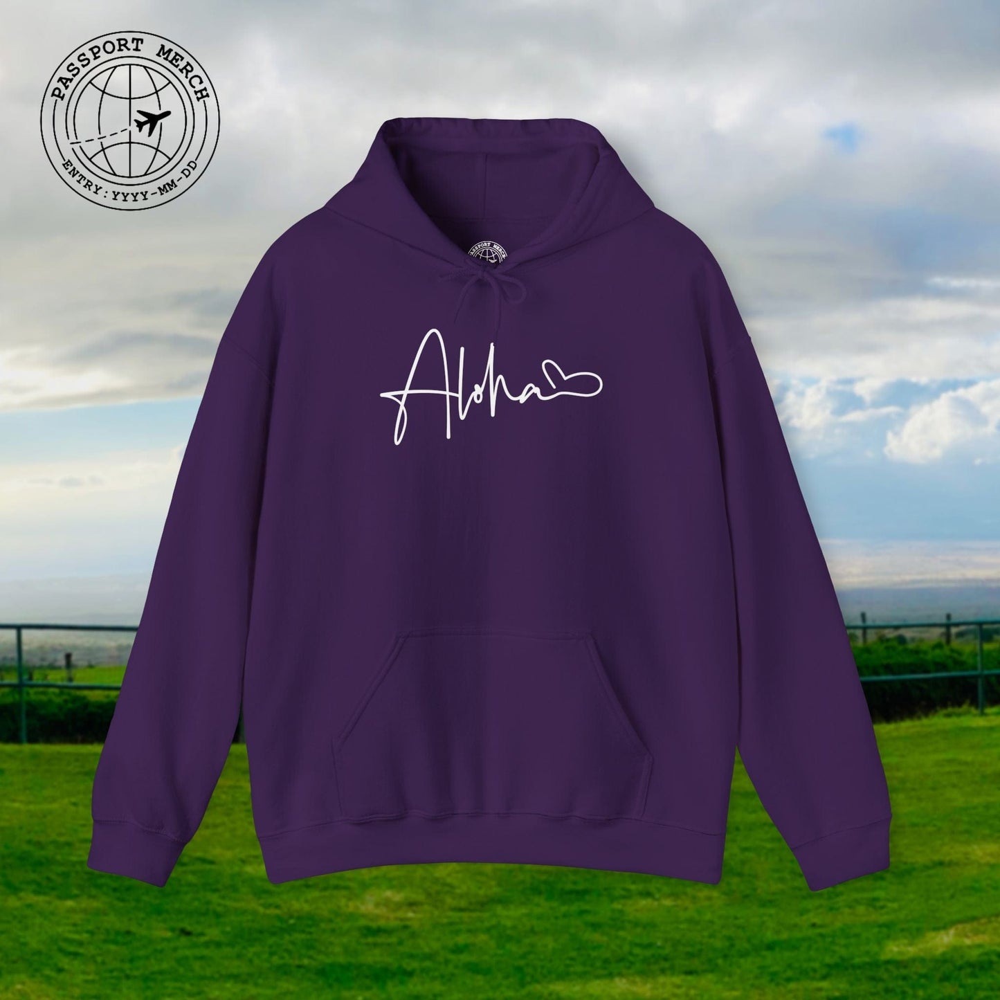 Aloha Heart Signature, Hawaii Hoodie