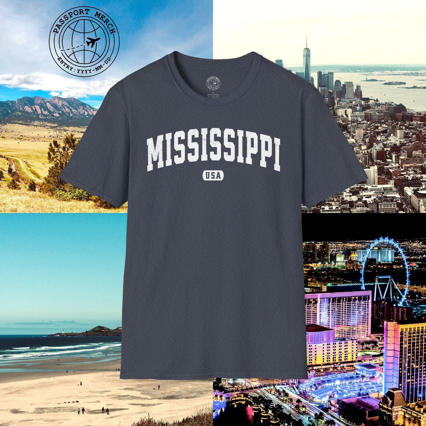Classic Athletic, Mississippi (50 States Edition) T-Shirt