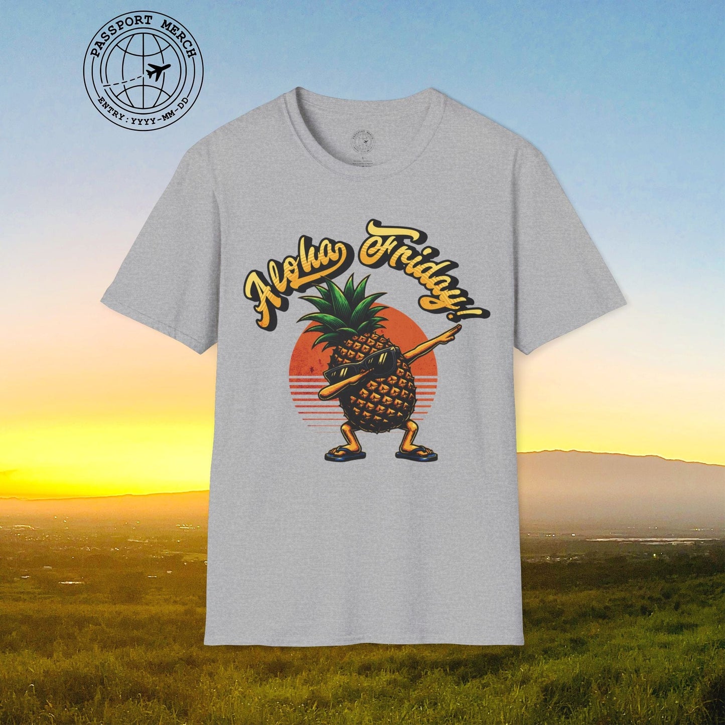 Aloha Friday Dabbing Pineapple Hawaii T-Shirt
