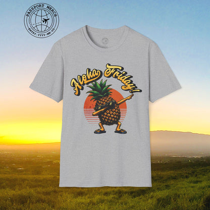 Aloha Friday Dabbing Pineapple Hawaii T-Shirt