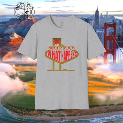 "WHAT HAPPENS" in Vegas, Nevada T-Shirt