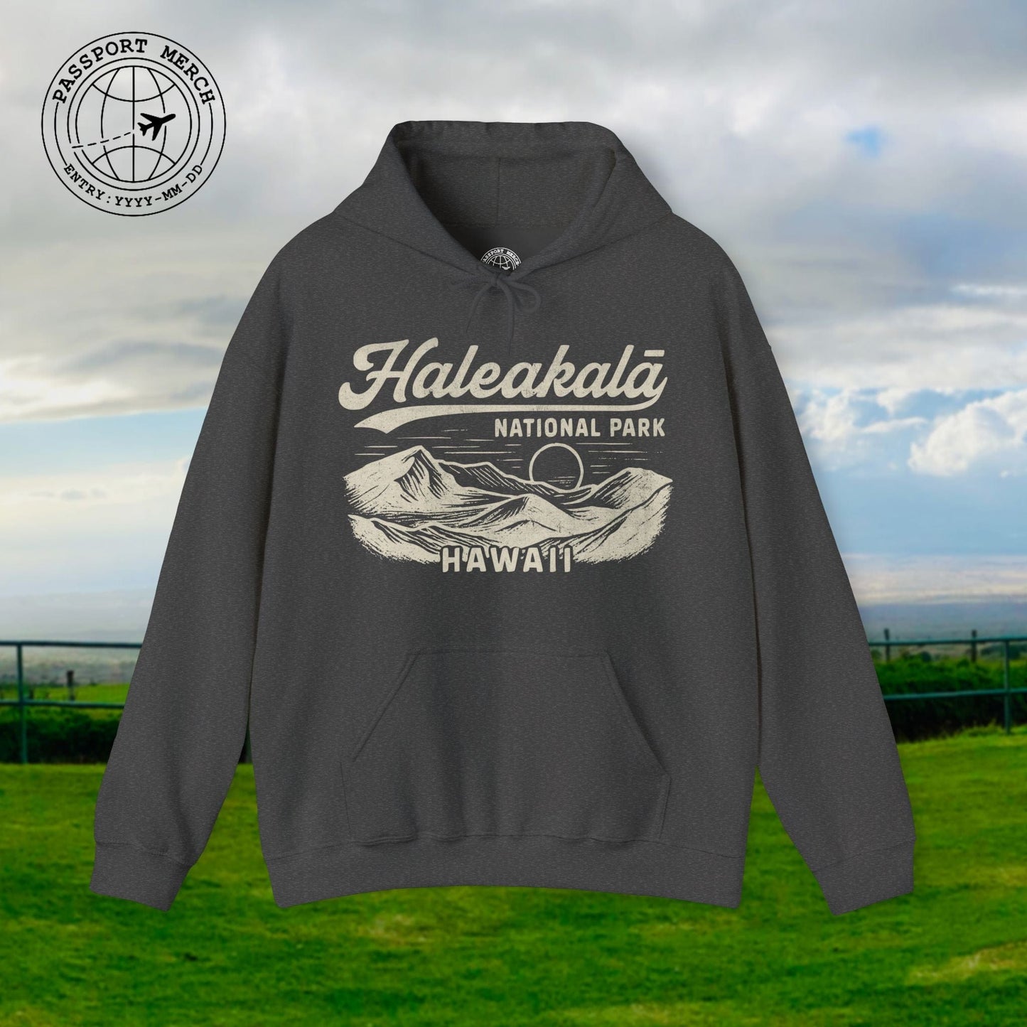 Haleakala National Park Vintage Monochrome, Hawaii Hoodie