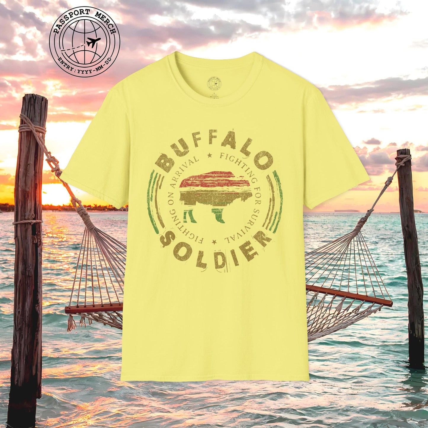 Vintage Buffalo Soldier, Jamaica T-Shirt