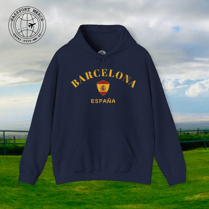 Barcelona with Coat of Arms Spain Hoodie