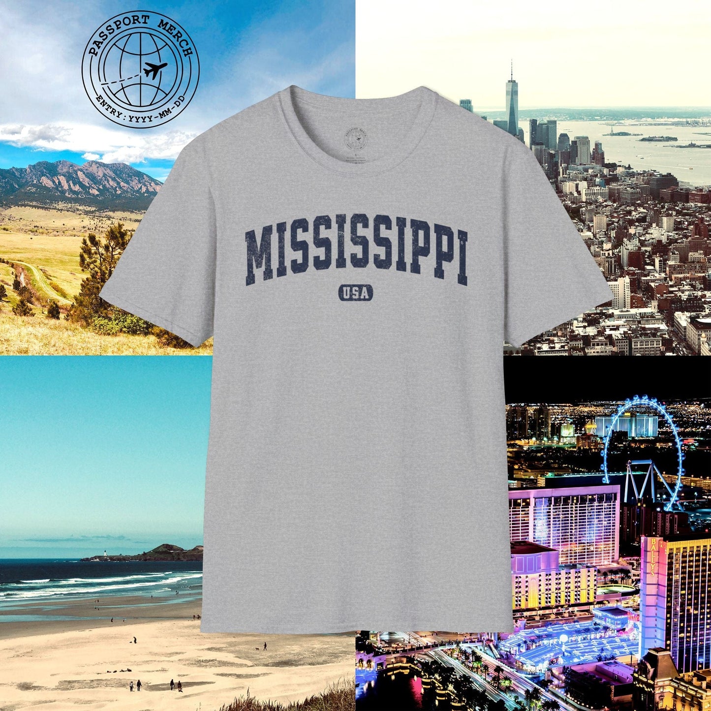 Classic Athletic, Mississippi (50 States Edition) T-Shirt