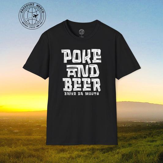 Poke and Beer, Hawaii T-Shirt