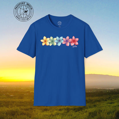 Five Vibrant Plumerias, Hawaii T-Shirt