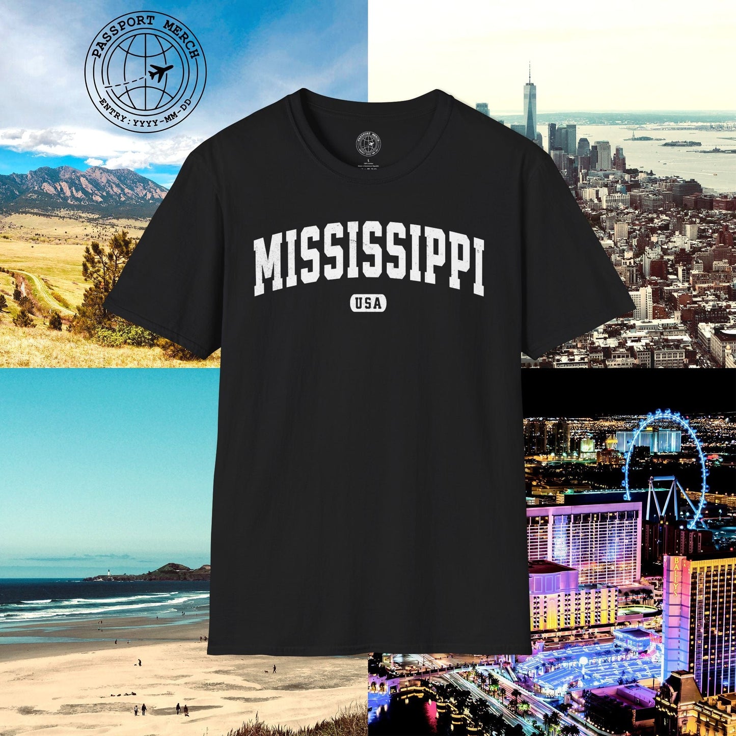 Classic Athletic, Mississippi (50 States Edition) T-Shirt