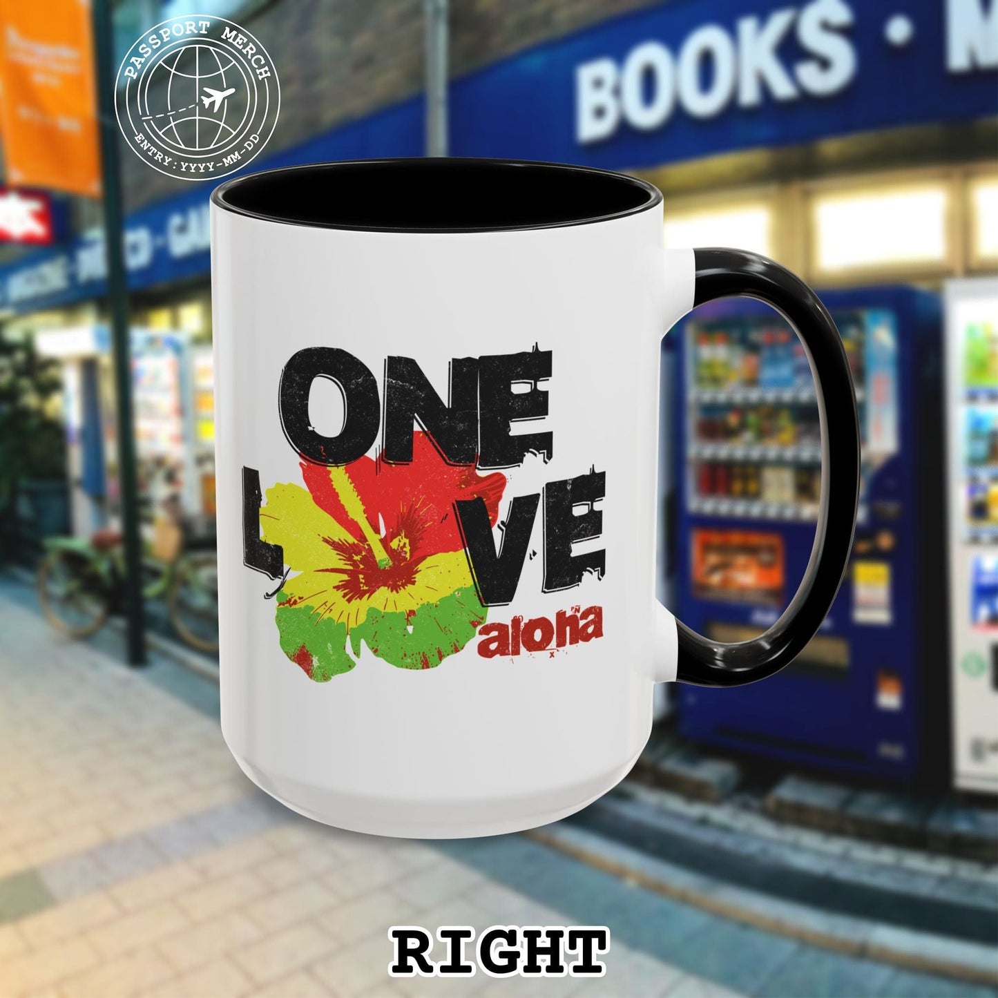 One Love, Aloha, Hawaii 15oz Mug