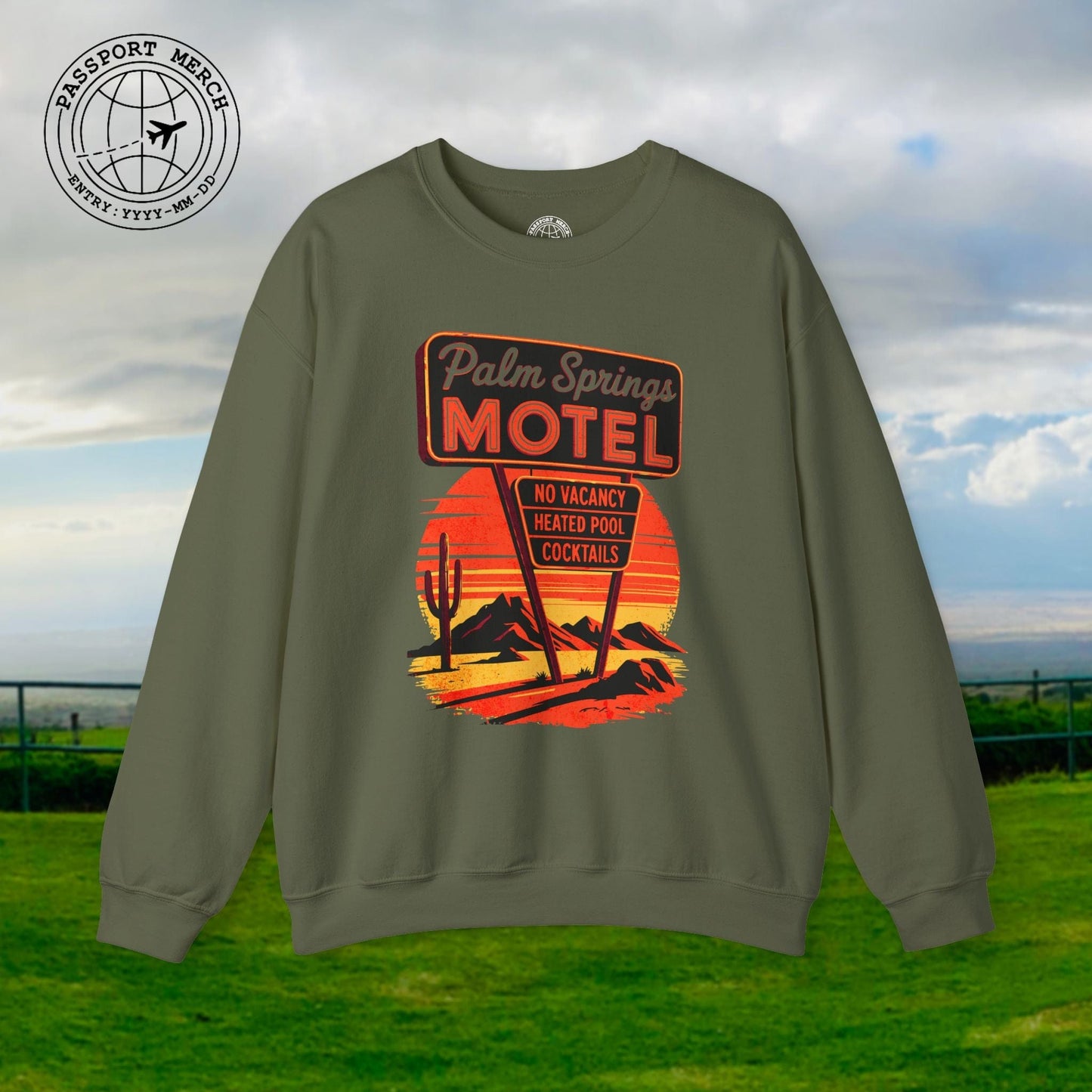 No Vacancy, Palm Springs, California Crewneck