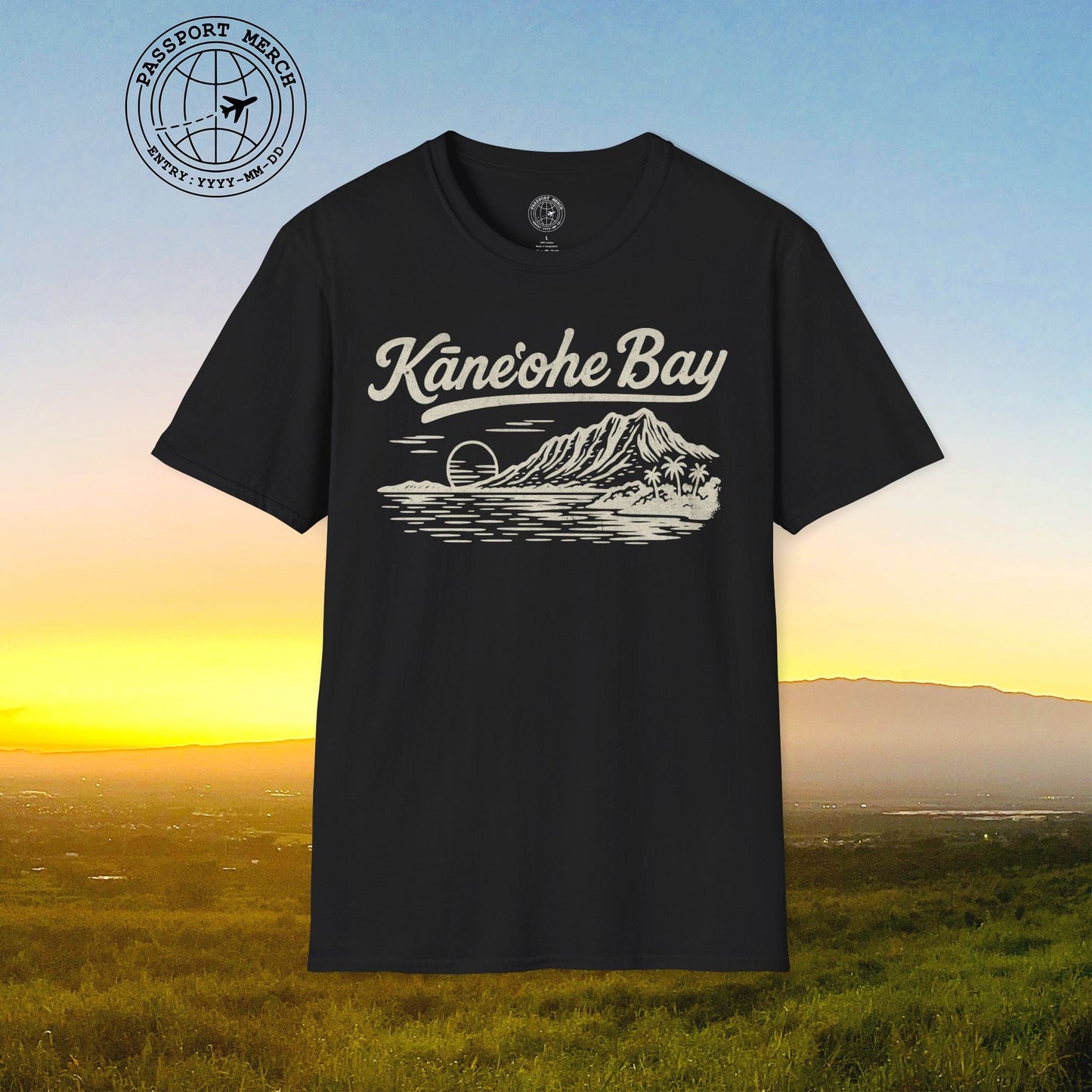 Kaneohe Bay Vintage Monochrome, Hawaii T-Shirt