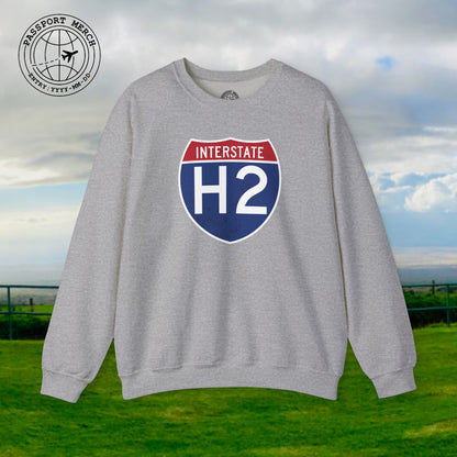 Signs of Wanderlust, Interstate H2, Hawaii Crewneck