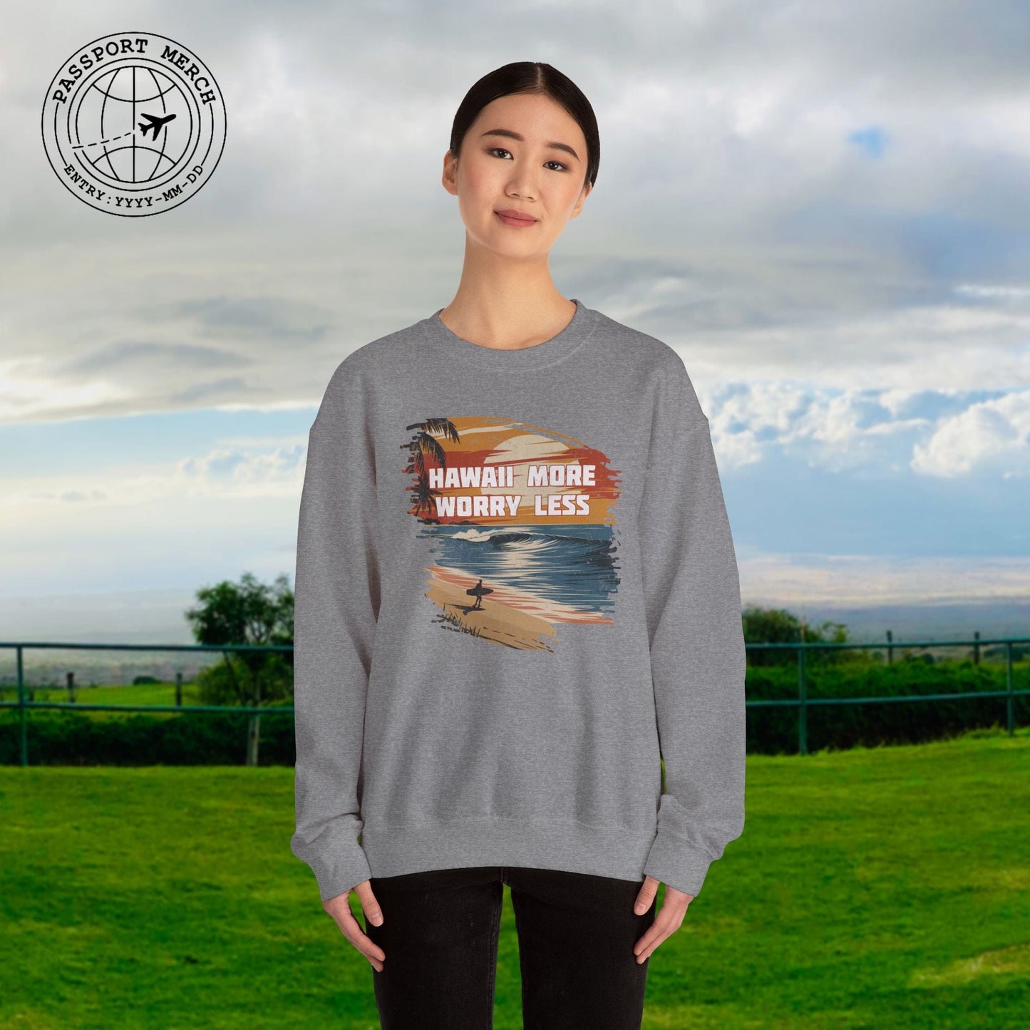 Hawaii More Worry Less Crewneck