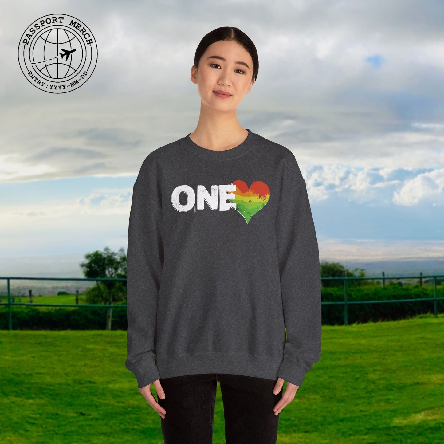 One Heart, Jamaican Reggae Crewneck