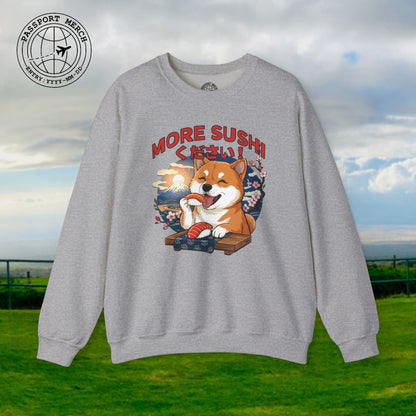 Shiba Inu, More Sushi Please! Japan Crewneck