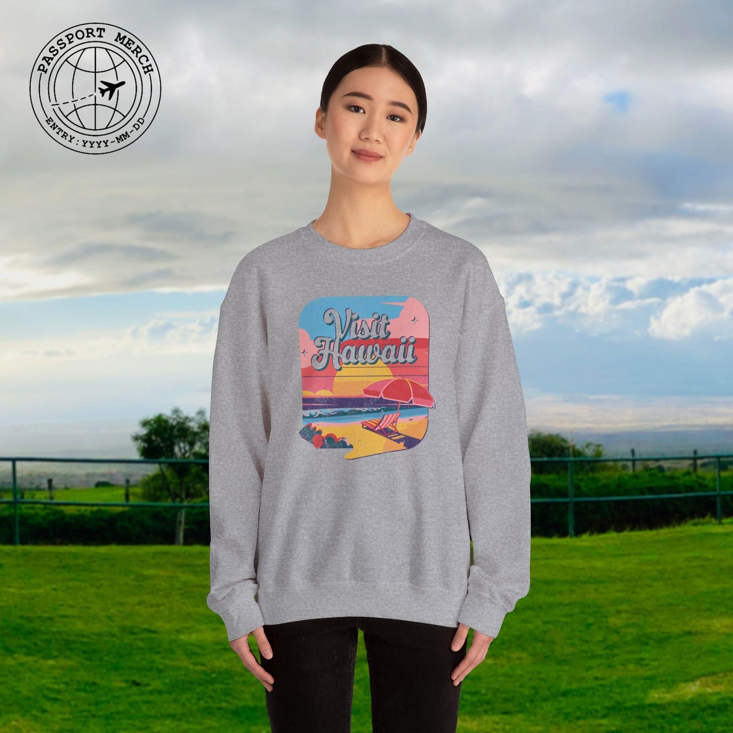 Retro Visit Hawaii Crewneck