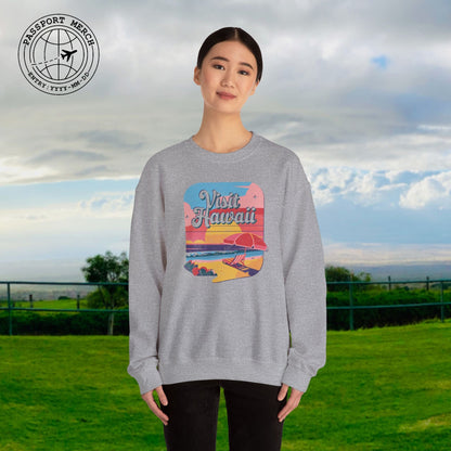 Retro Visit Hawaii Crewneck