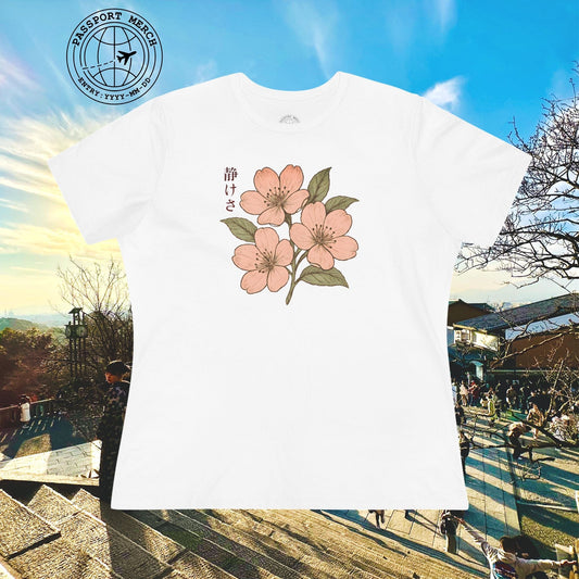 Vintage Cherry Blossom Shizukesa (Serenity), Japan, Womens Fit T-Shirt