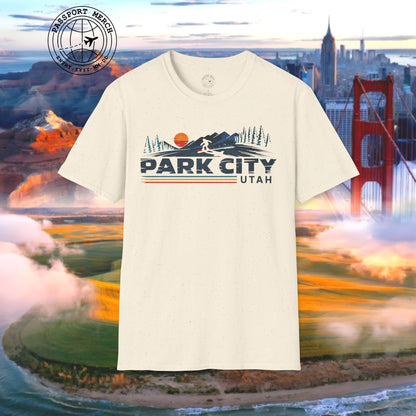 Park City Utah - Vibrant Ski Retro T-Shirt