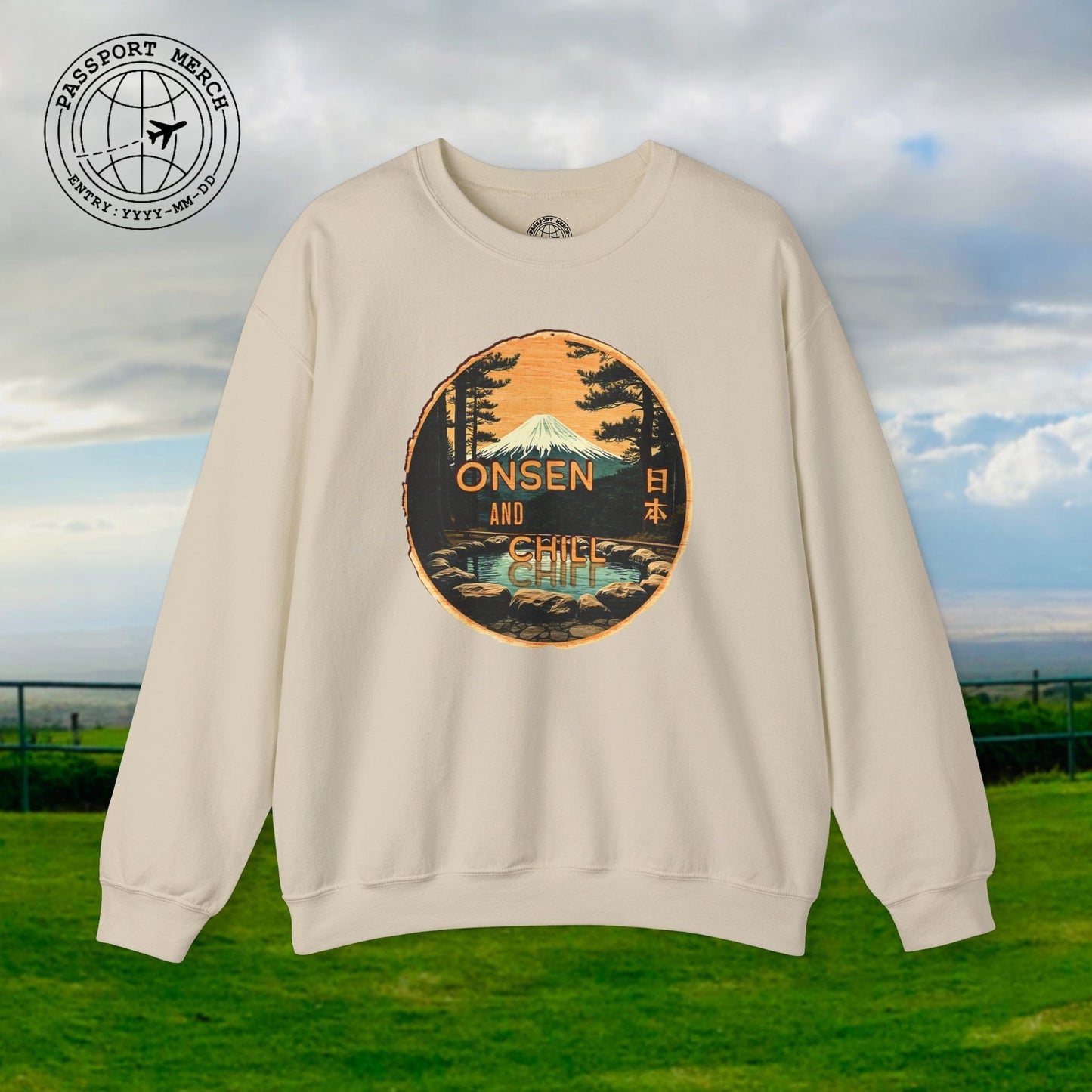 Onsen and Chill, Japan Crewneck
