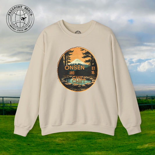 Onsen and Chill, Japan Crewneck