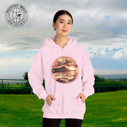 Vintage Nostalgia, Waikiki, Hawaii Hoodie