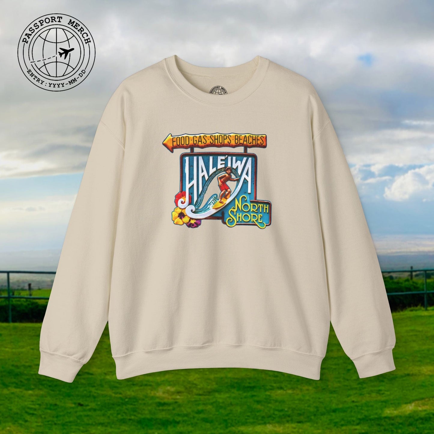 Signs of Wanderlust, Hale'iwa (North) Oahu, Hawaii Crewneck