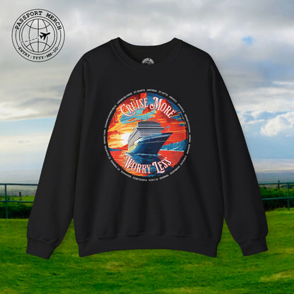 Cruise More Worry Less Caribbean Crewneck