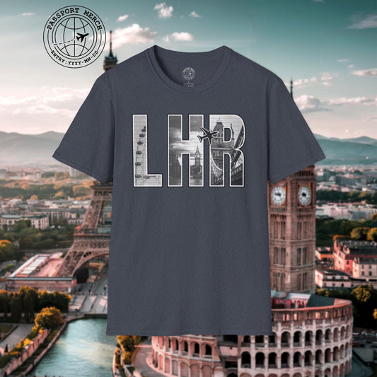Airport Window London England UK LHR T-Shirt