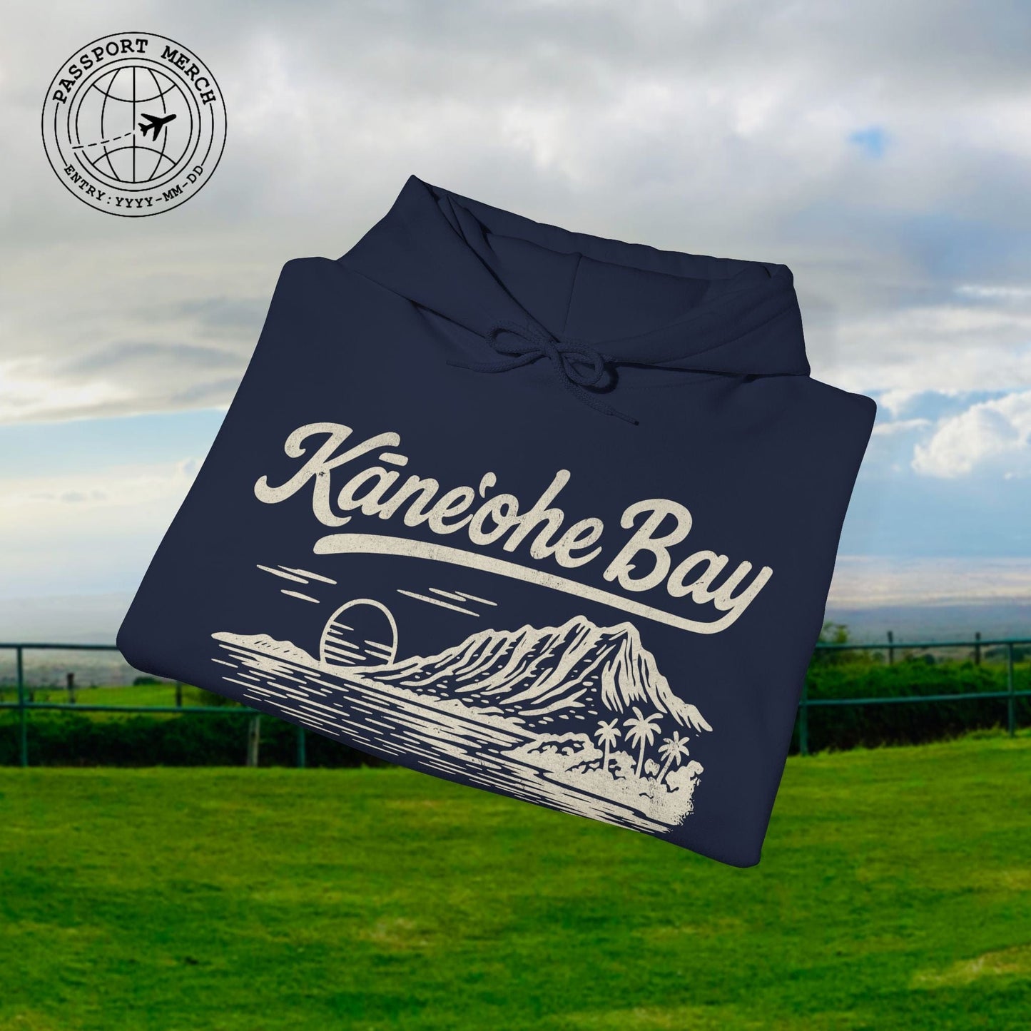 Kaneohe Bay Vintage Monochrome, Hawaii Hoodie