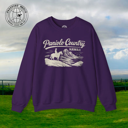Paniolo Country Vintage Monochrome, Hawaii Crewneck