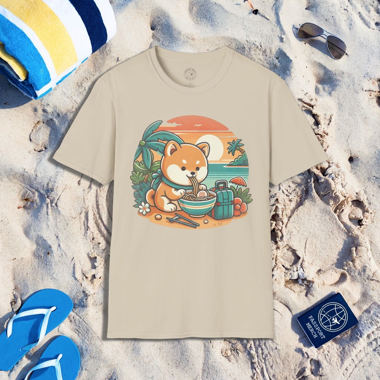 Japanese Shiba Inu Meets Hawaiian Saimin T-Shirt