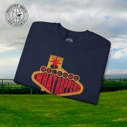 "WHAT HAPPENS" in Vegas, Nevada Crewneck
