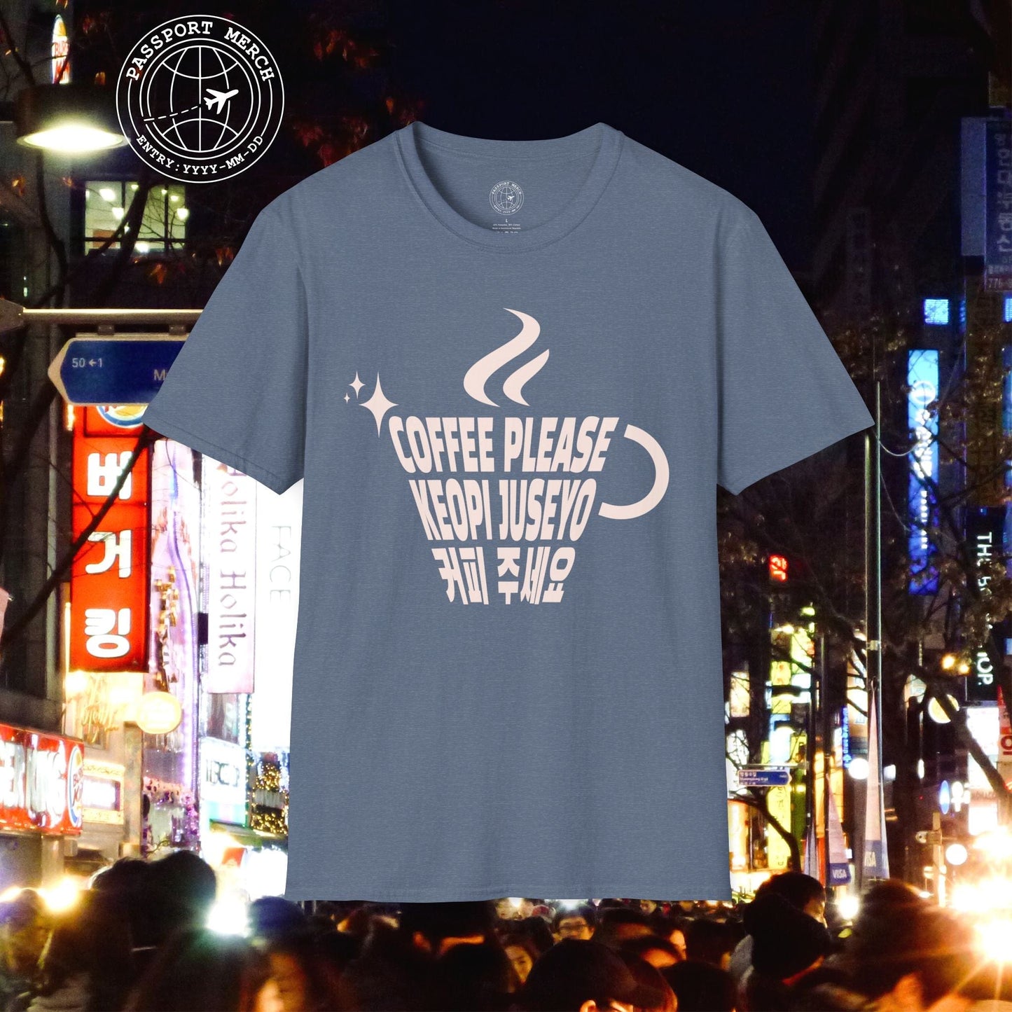 Coffee Please. Keopi Juseyo. Korea T-Shirt