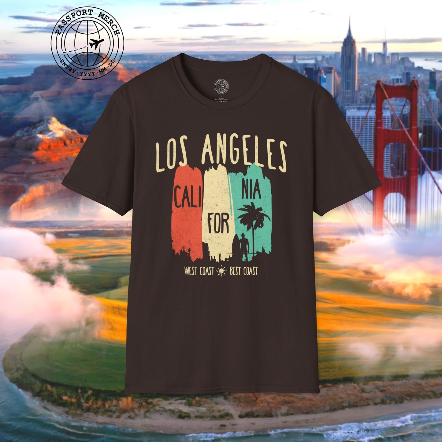 Los Angeles, West Coast Best Coast California T-Shirt