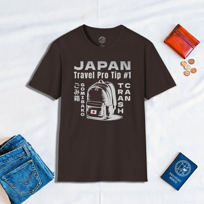 Japan Travel Pro Tip #1 - Trash Can T-Shirt