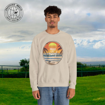 Pray for Surf Hawaii, Crewneck