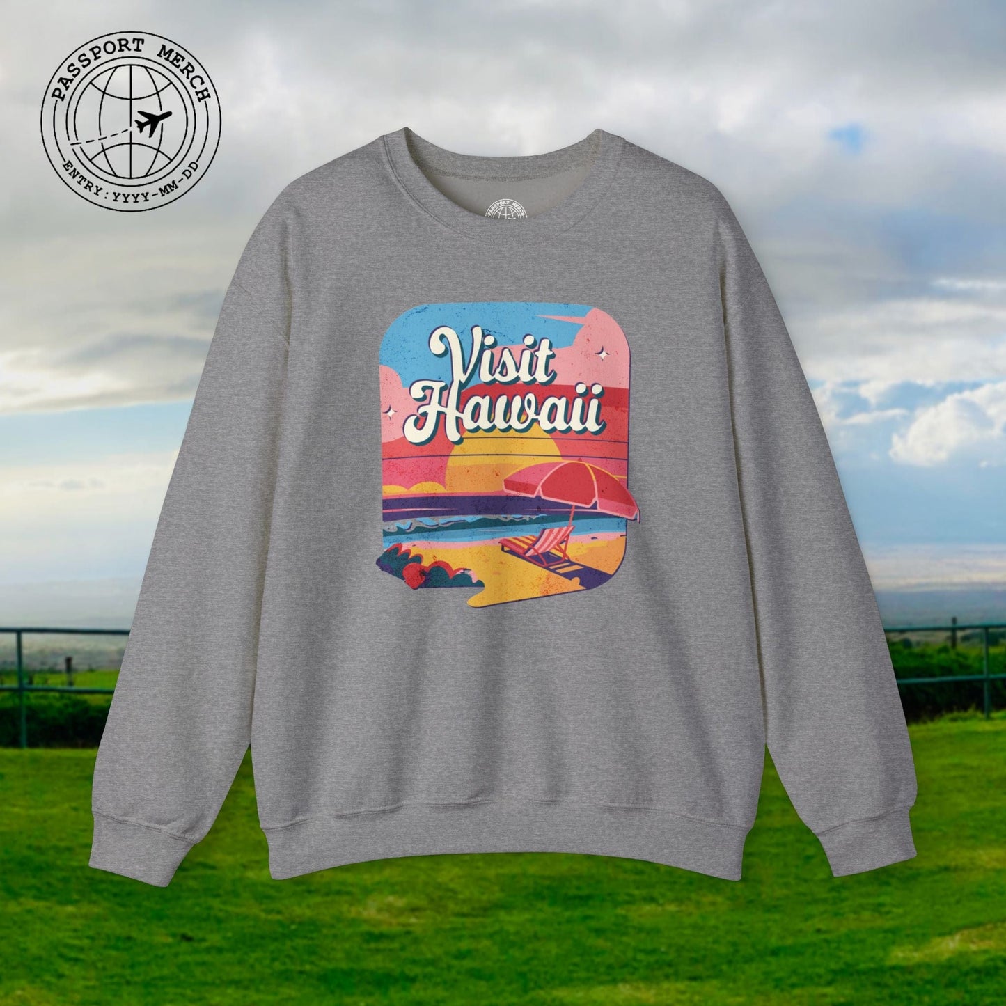Retro Visit Hawaii Crewneck