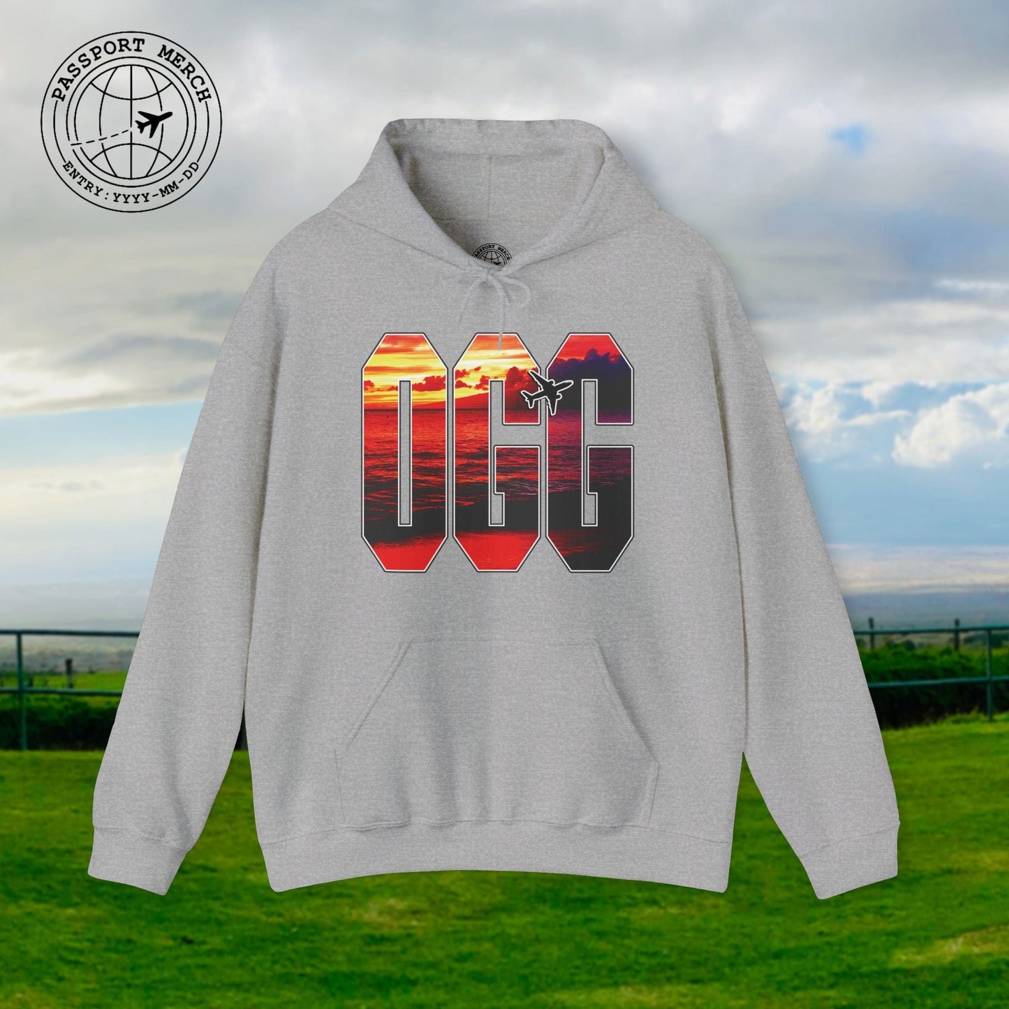 Airport Window Kahului Maui Hawaii OGG Hoodie