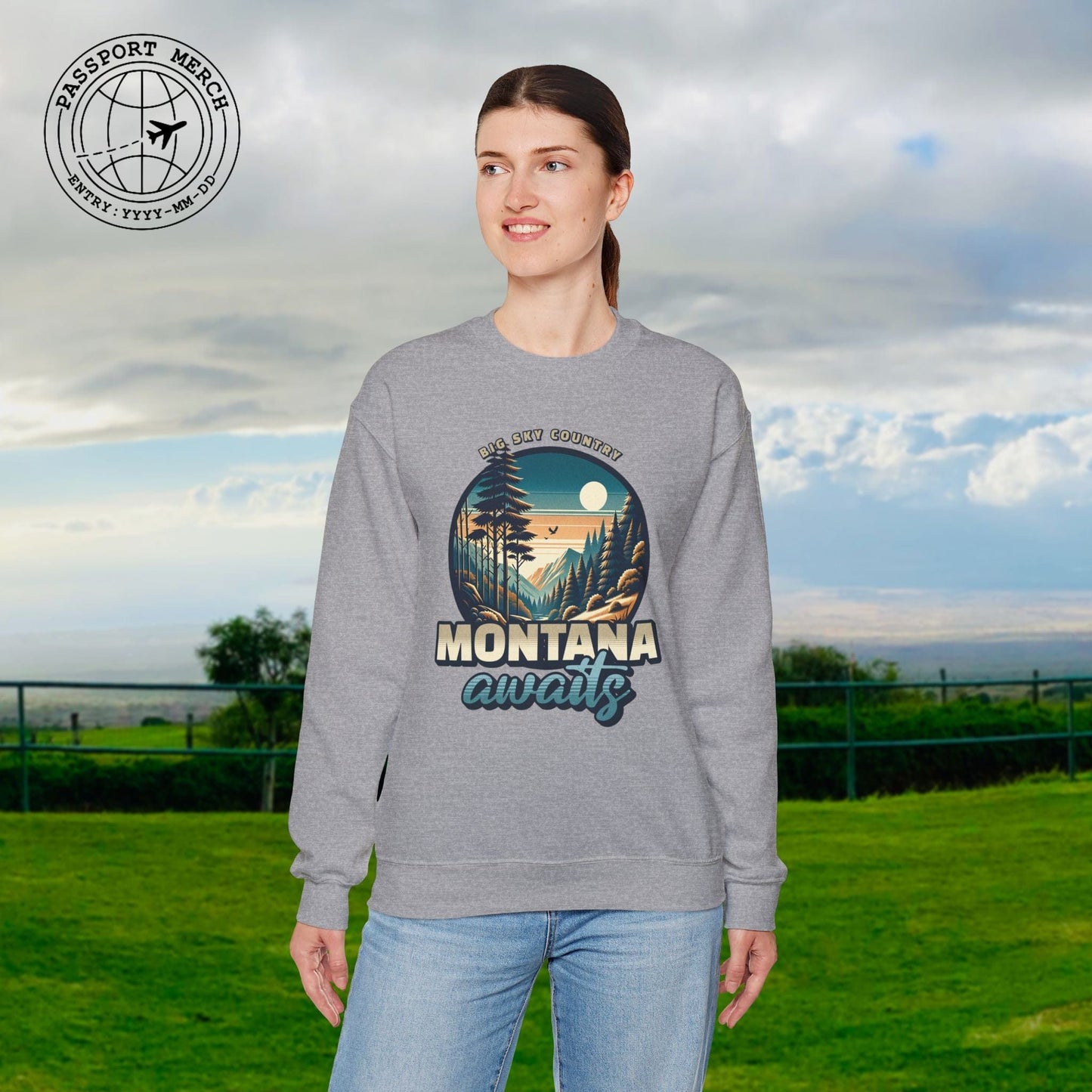 Big Sky Country Montana Crewneck